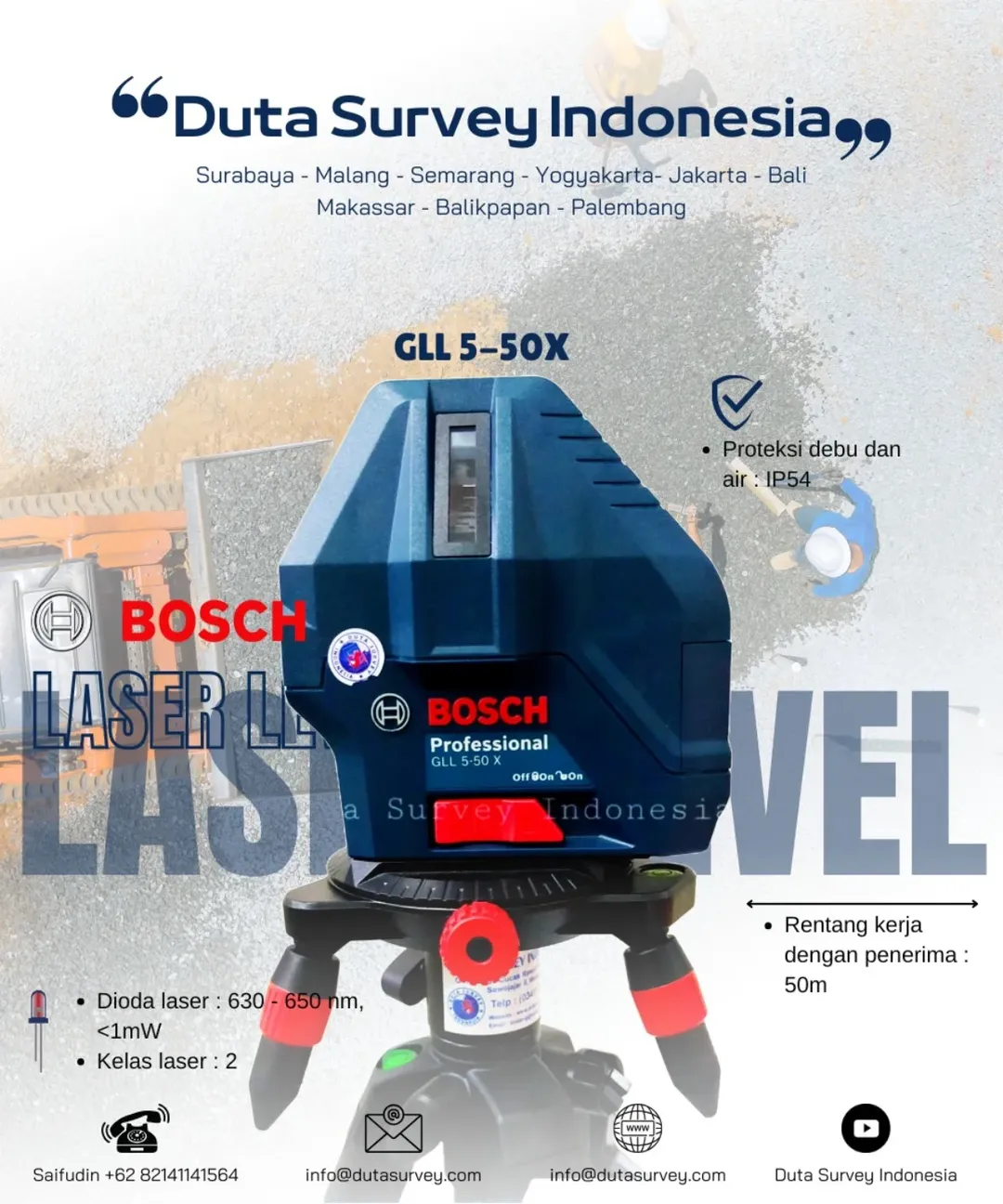 laser level BOSCH GLL 5-50X